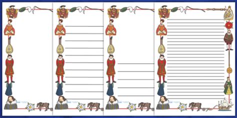 tudor page border|The Tudors Page Borders (Teacher.